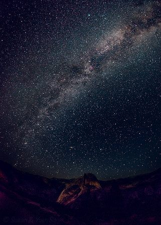 Milky Way over Half Dome